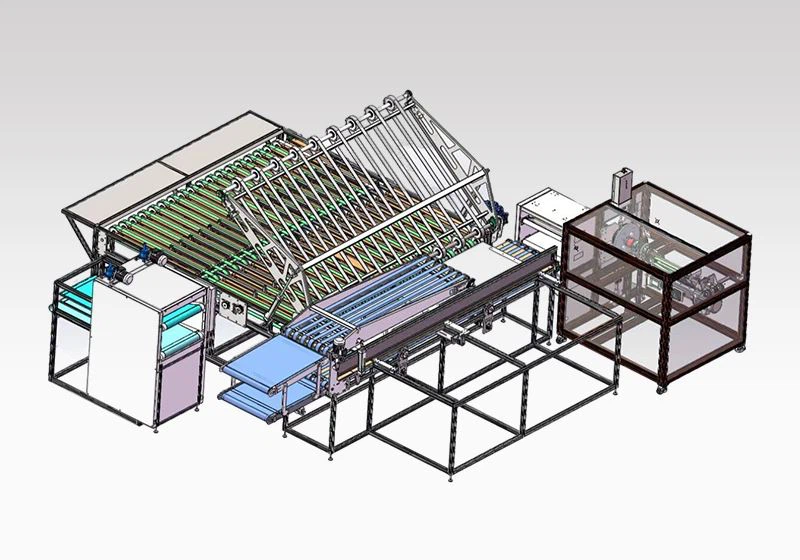 Quilts Folding And Rolling Machine